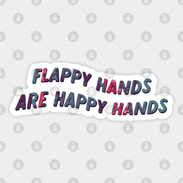 flappy hands are happy hands Sticker by goblinbabe